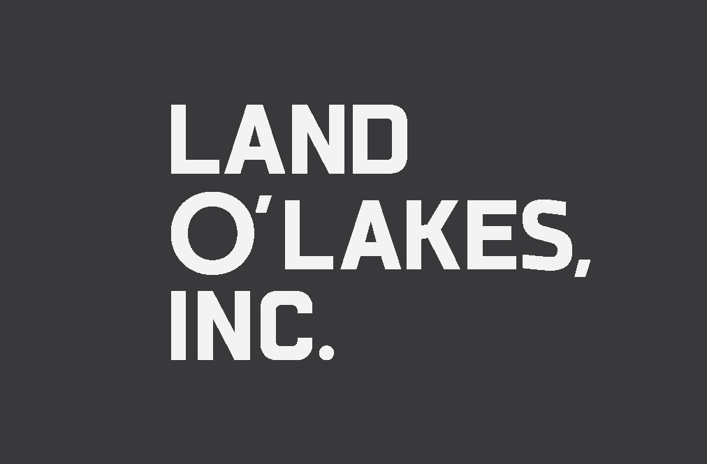 White Land O'Lakes, Inc. text on dark background