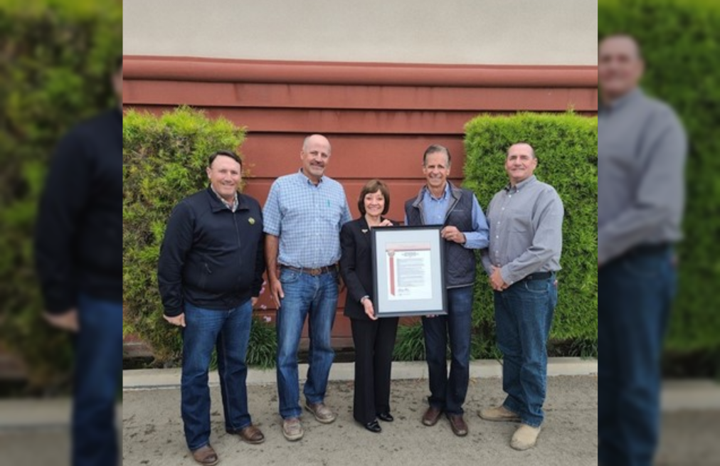 Land O’Lakes members Joey Fernandes, Jared Fernandes, Stephen Mancebo and Justin Curti met Secretary of the California Department of Food and Agriculture Karen Ross