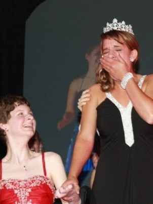 Princess Kay of the Milky Way reacts after being named Minnesota’s dairy ambassador.