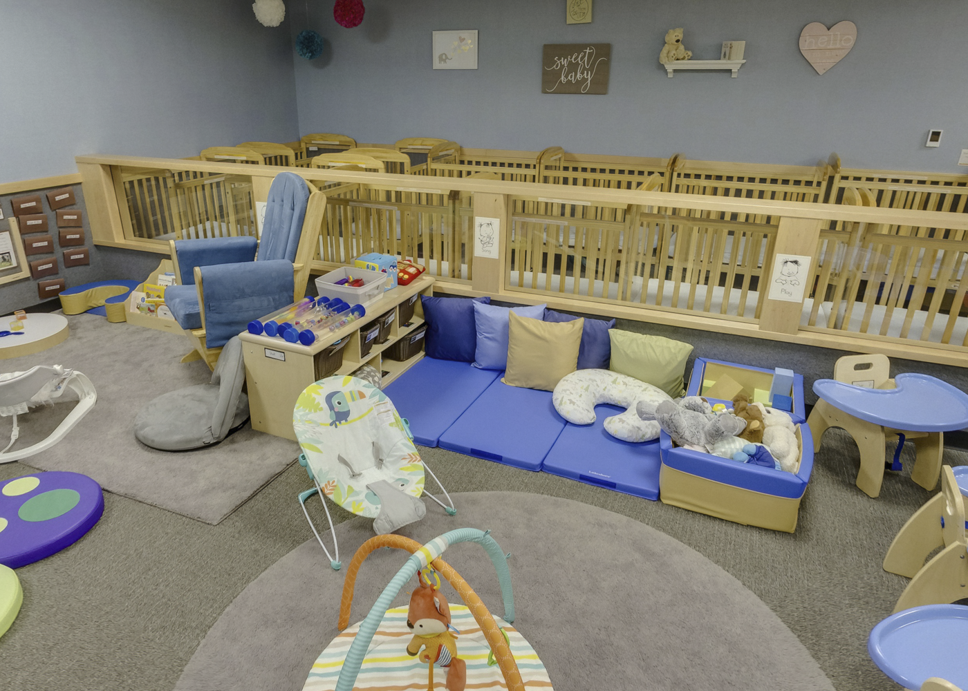 A pre-k classroom at Land O'Lakes' LOLkids facility
